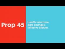 Prop 45 - Health Insurance Rates