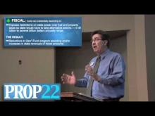 Rancho Cordova Mayor Ken Cooley reviews Proposition 22 -- Ken Cooley