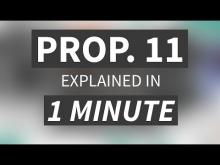 "Proposition 11 Explained in Under 1 Minute" from CALMatters1