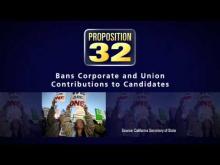CA Prop 32 - Special Interests -- California Future Fund