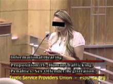 No ON Prop 35- Jane of Erotic Service Providers Union -- Maxine Doogan