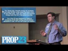 Rancho Cordova Mayor Ken Cooley reviews Proposition 23 -- Ken Cooley