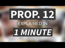 "Proposition 12 Explained in Under 1 Minute" from CALMatters